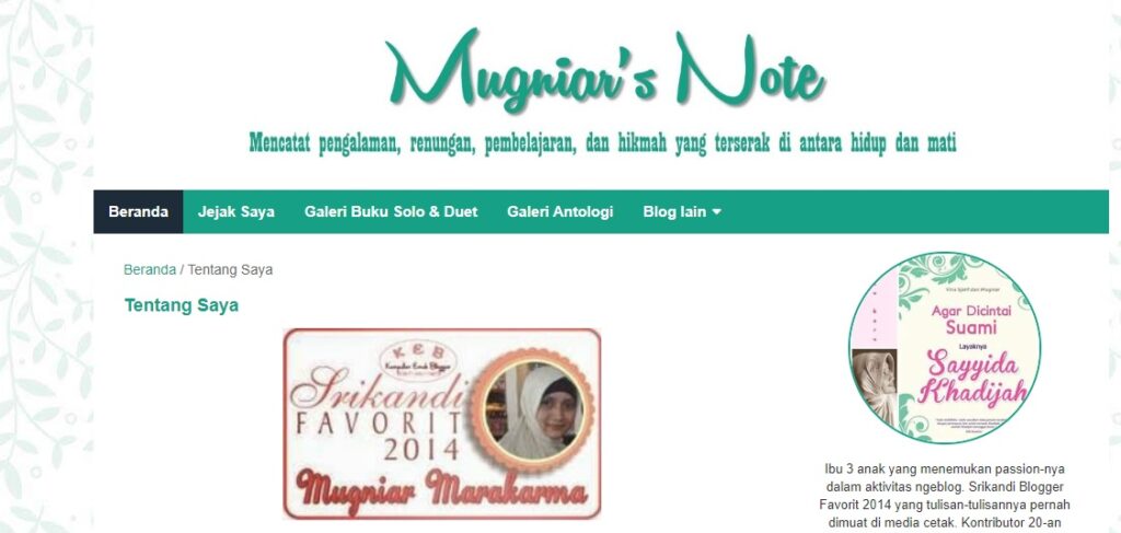 Blog Mugniars Note - Mugniar Marakarma
