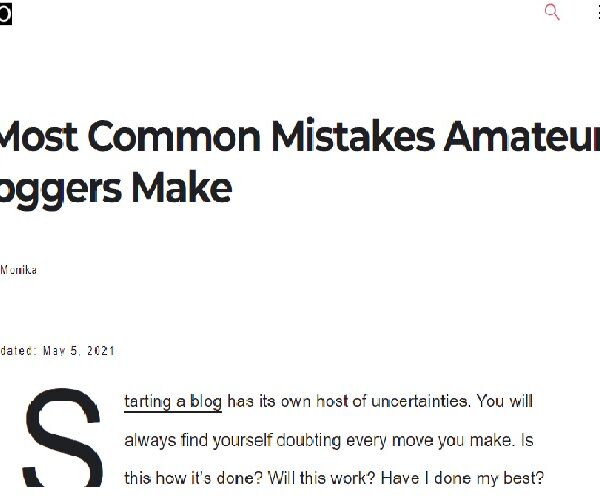 6 Kesalahan Yang Blogger Amatir Biasa Lakukan Buat