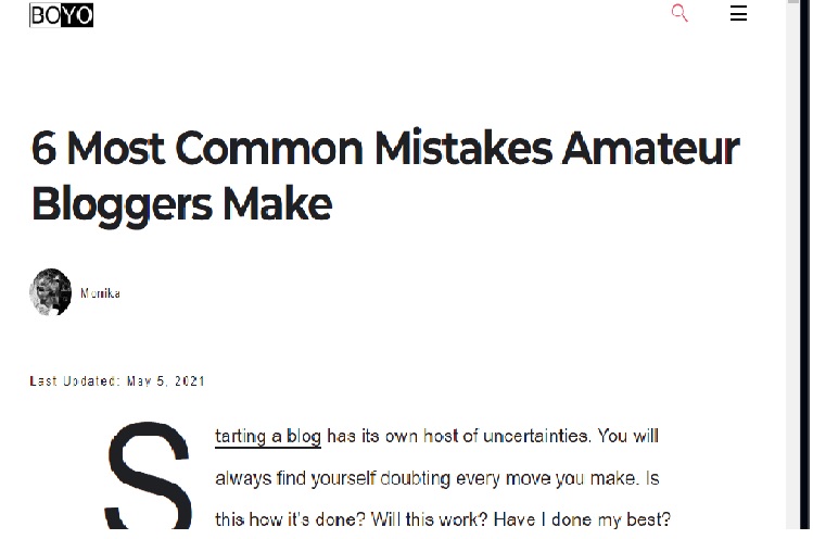 6 Kesalahan Yang Blogger Amatir Biasa Lakukan Buat