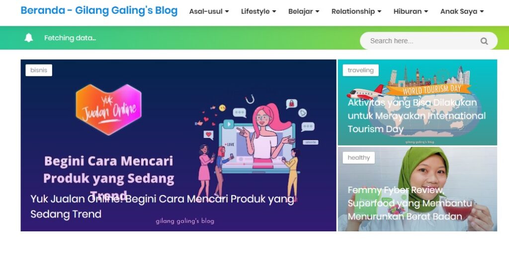 Gilang Galing's Blog - Gilang Maulani, Nona Bandung Berambut Ikal