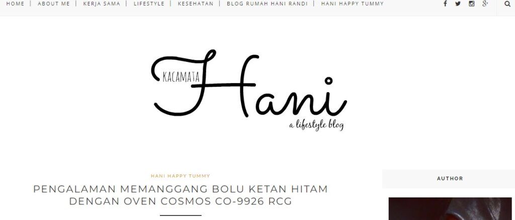 Blog Kacamata Hani - Hani Sah Sukmawati
