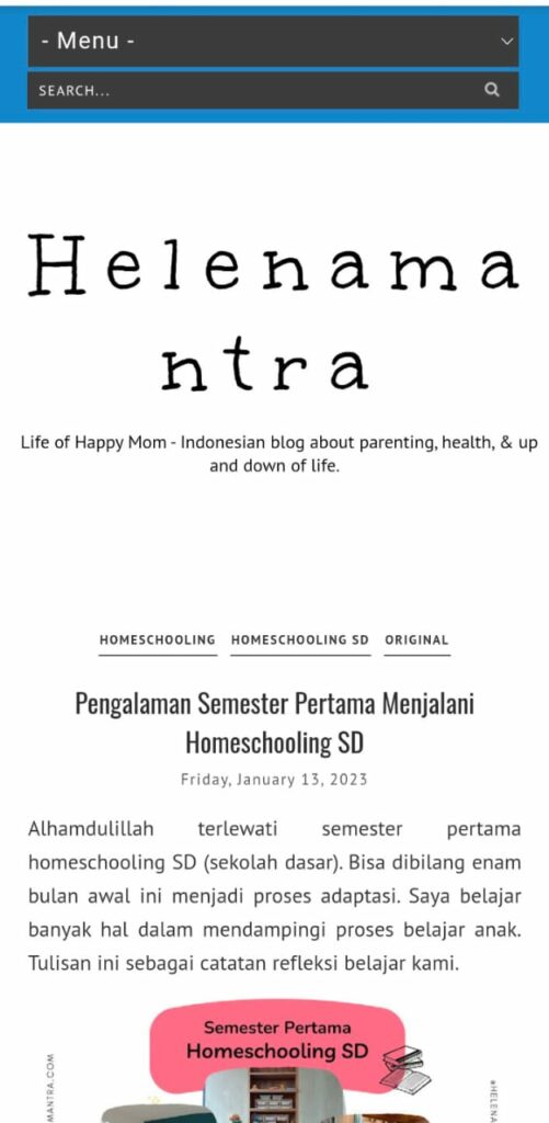 Helenamantra.com - Parenting Blogger Indonesia