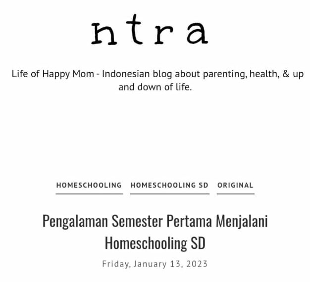 Helenamantra.com - Parenting Blogger Indonesia