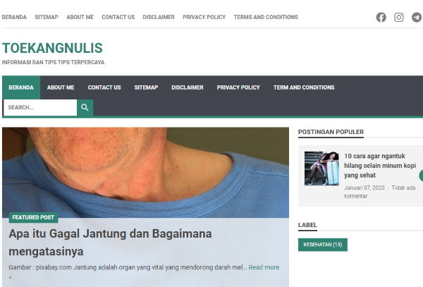 Toekangnulis.com – Imam Sulistiyanto